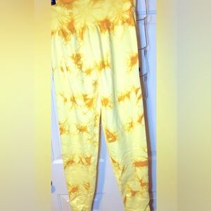 Women’s Activewear Yellow Yoga‎ Leggings, L